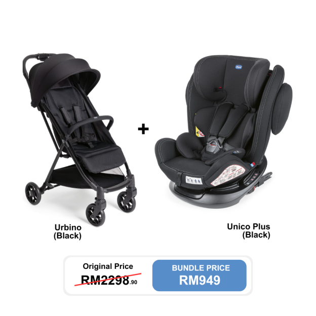 [Bundle Set] Chicco Unico Plus Car Seat + Chicco Urbino Stroller